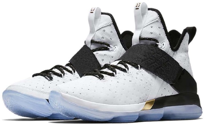 lebron james shoes white and black