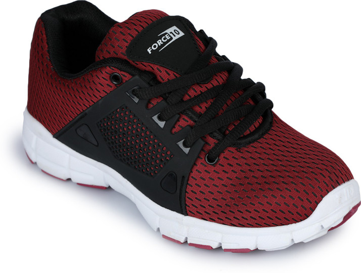 maroon running shoes men