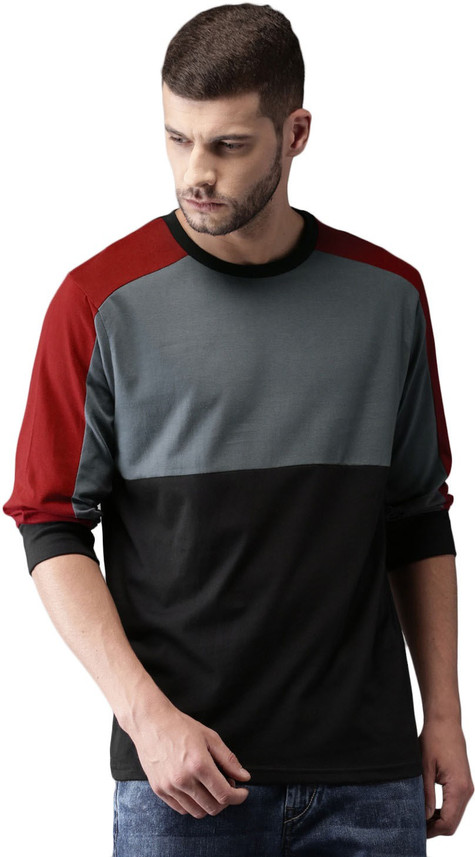 Buy Moda Rapido Color Block Men Round 