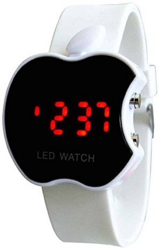 white colour digital watch