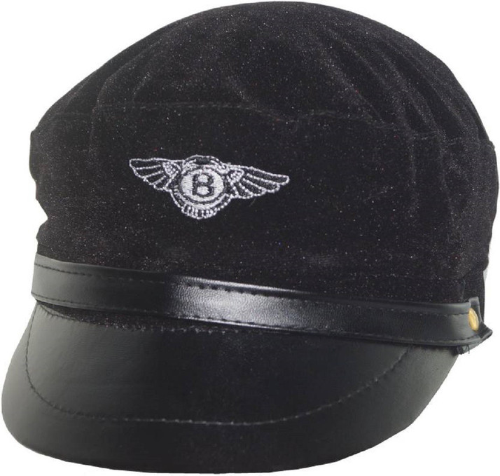 H2Y Solid black cap welvet for men Cap 