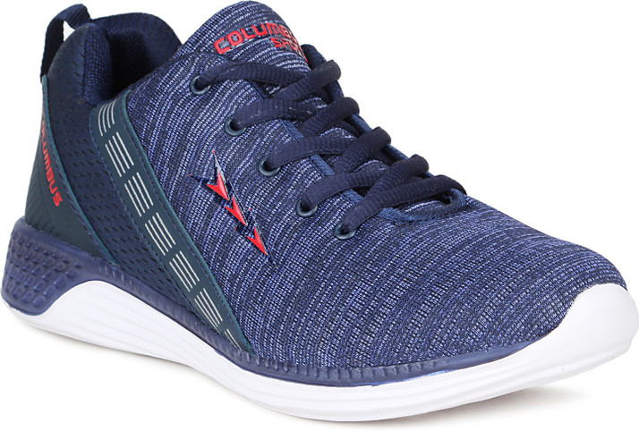 navy running shoes