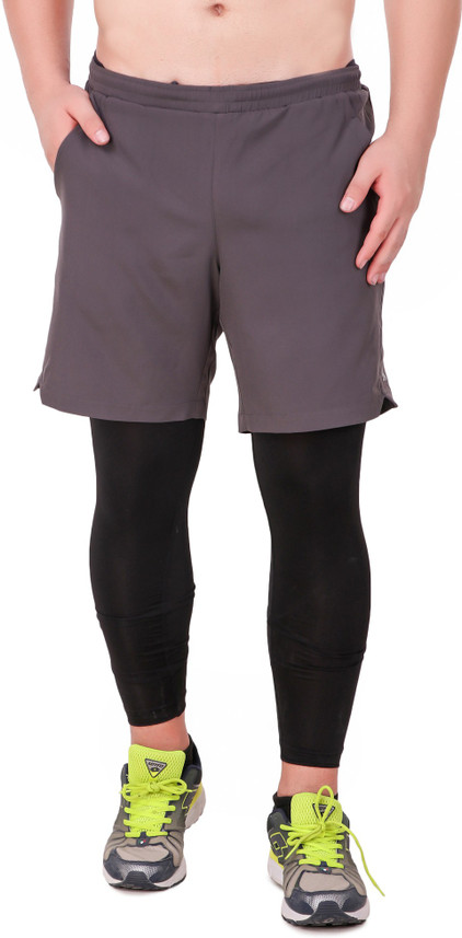 Delta Sports Solid Men Grey Bermuda 