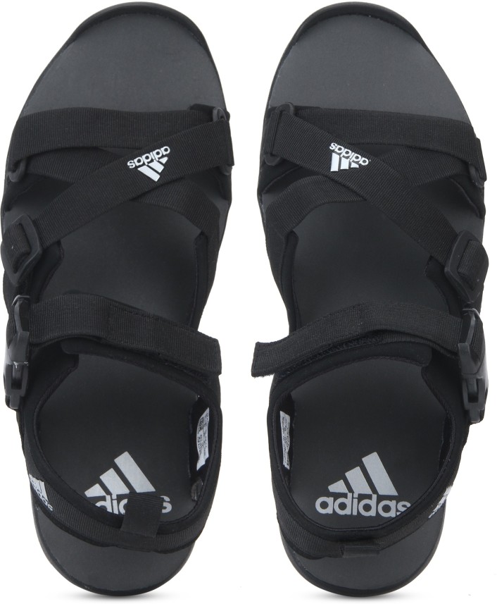 adidas gladi black floaters