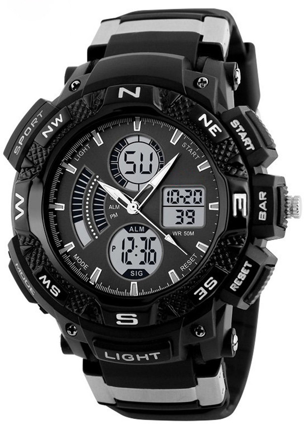 dual analog and digital watches
