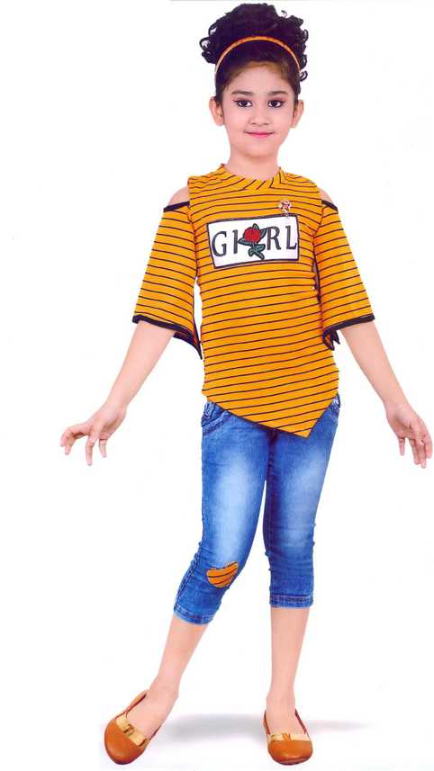 Hey Baby Girls Casual Top Jeans Price In India Buy Hey Baby Girls Casual Top Jeans Online At Flipkart Com