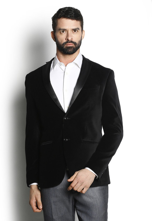 Blackberry velvet blazer Clearance