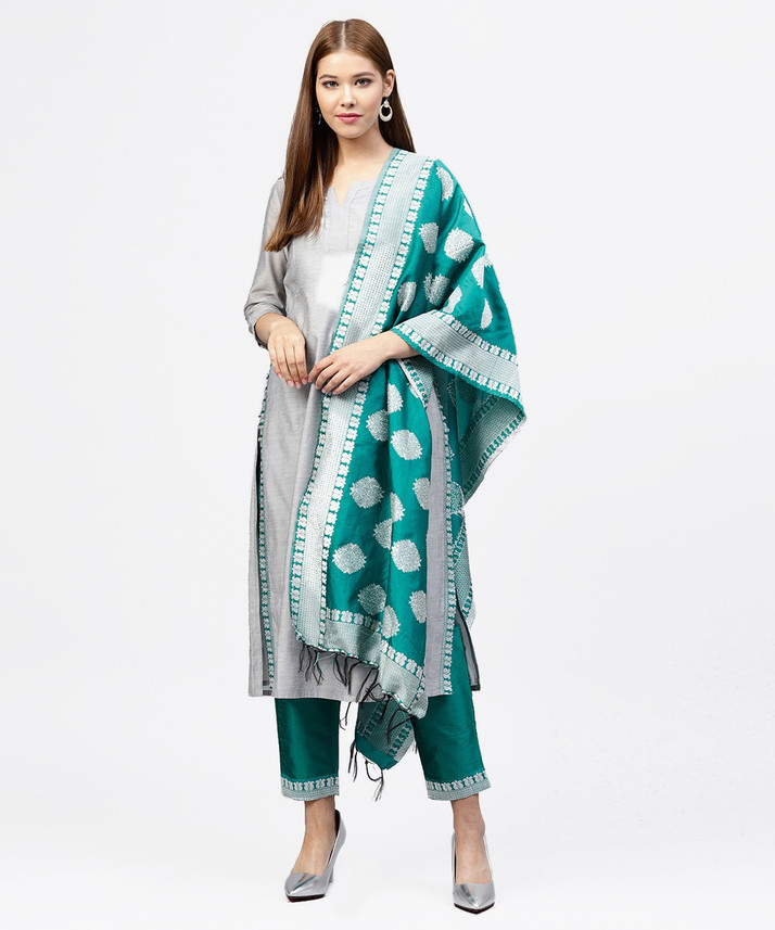 Jaipur Kurti Self Design Kurta, Trouser 