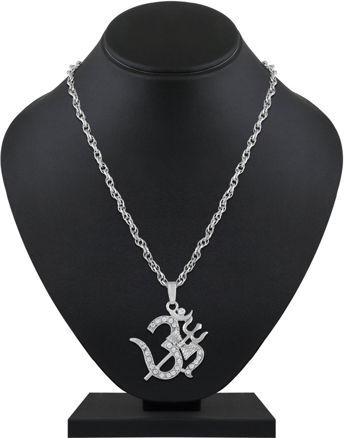 ASMITTA Jewellery Om Trishul Pendant 