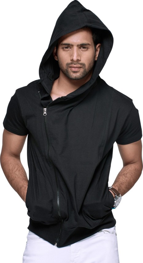 half sleeve hoodie mens india