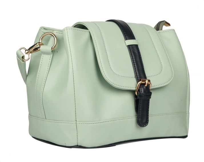 deniza green sling bag