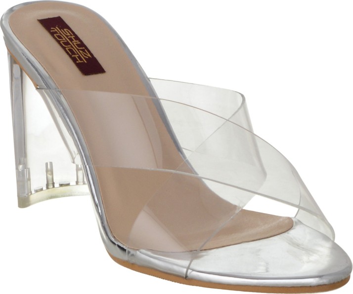 transparent heels flipkart