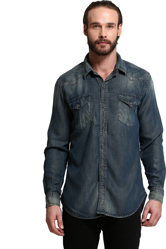 denim shirt on flipkart