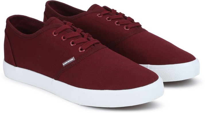Flying Machine Men Casual Maroon Shoes 
