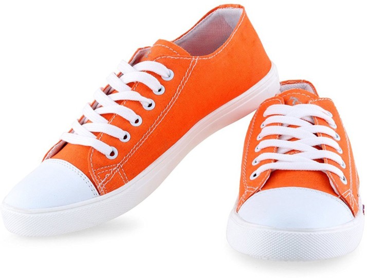 NYN Canvas Shoes For Men - Buy Orange 