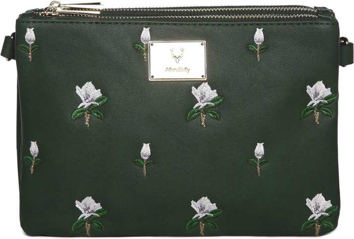 Allen Solly Green Sling Bag Ahbgfrgba50078 Green Price In India Flipkart Com