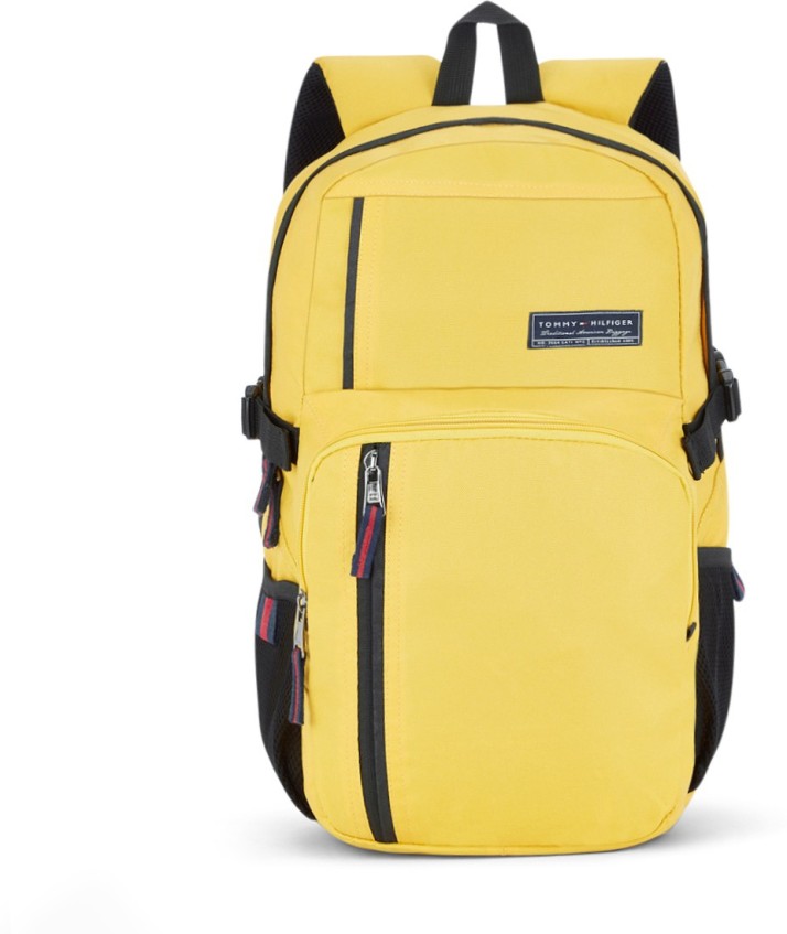 tommy hilfiger yellow backpack