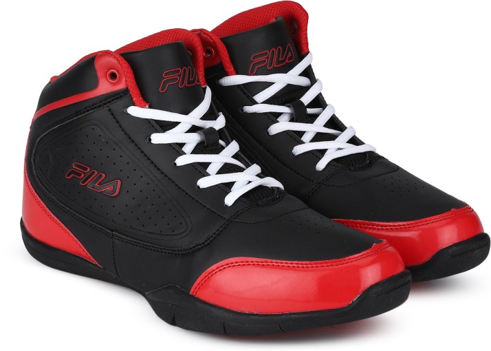 fila red basketball shoes