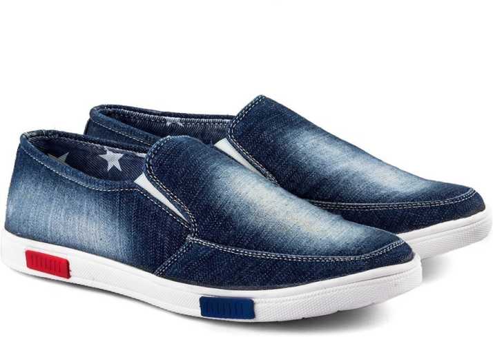 Blue jeans shoes color