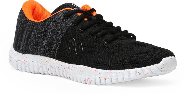 pure black sports shoes