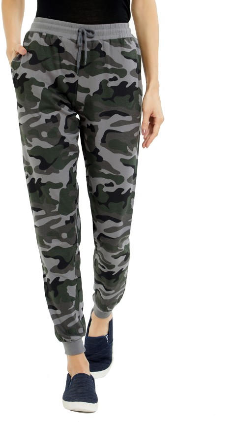 womens grey camo joggers