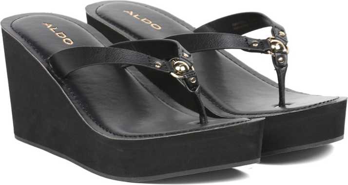 ensidigt jeg fandt det Græsse ALDO Women Black Wedges - Buy ALDO Women Black Wedges Online at Best Price  - Shop Online for Footwears in India | Flipkart.com