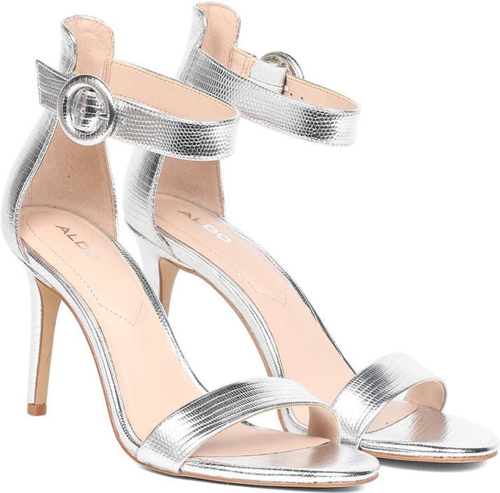 aldo silver heels