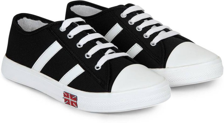 Black \u0026 White Shoes Sneakers For Women 