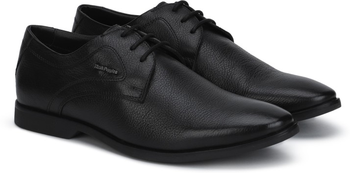 hush puppies black derby formal shoes