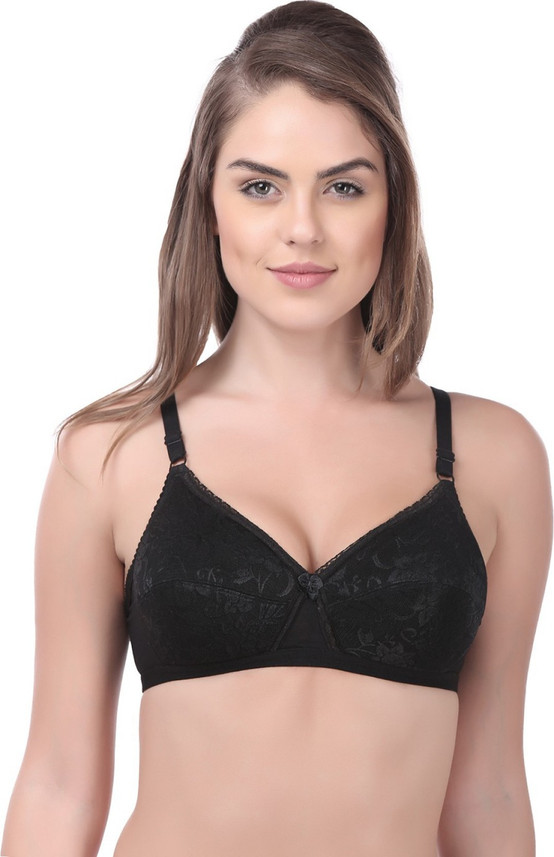 Black Bra (Size : 36B / 90cm) Women