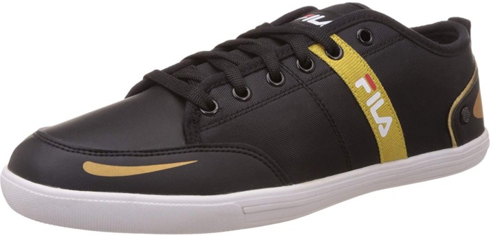 fila shoes black and gold