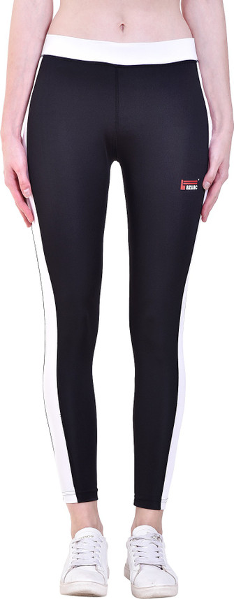 Reddit Color Block Women Black Tights 