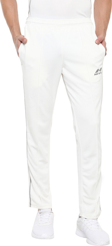 NIVIA Solid Men White Track Pants - Buy 