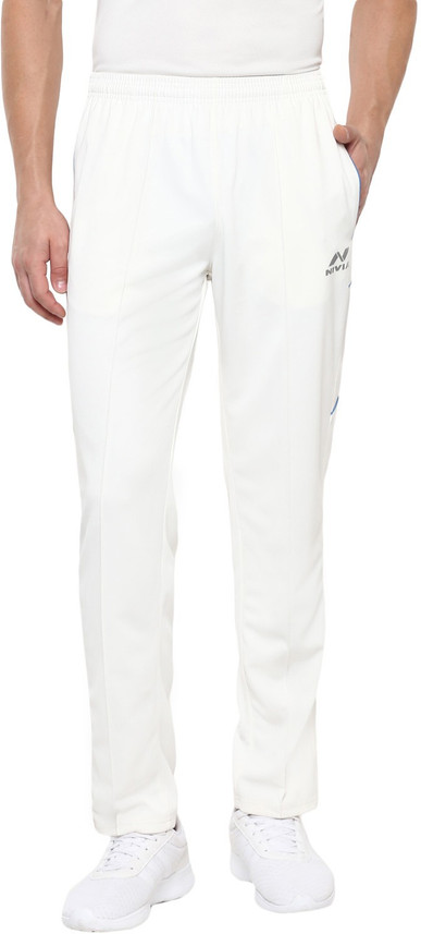 white sports track pants