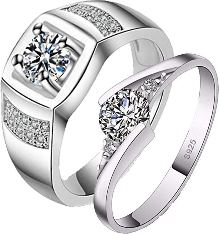 couple diamond ring set