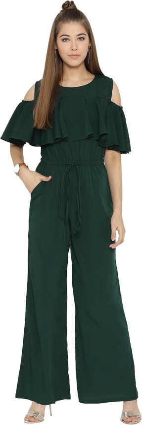 cottinfab solid women's jumpsuit