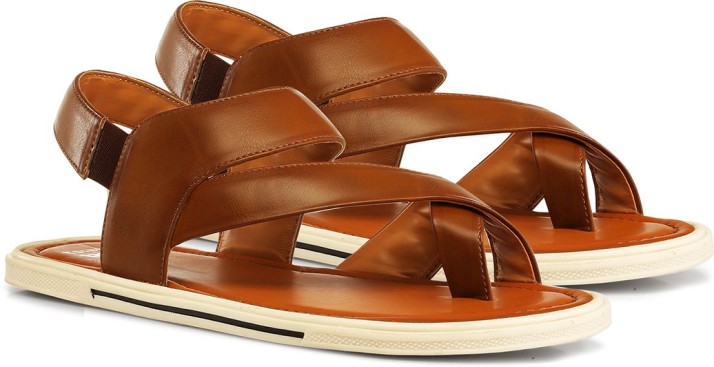 flipkart men's leather sandals