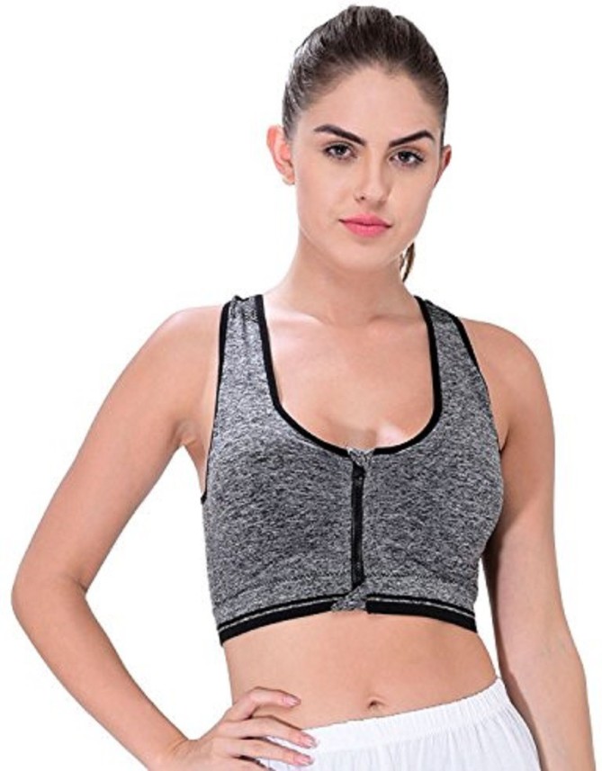 front open sports bra