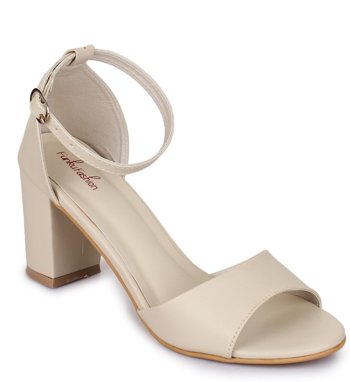 heels beige color