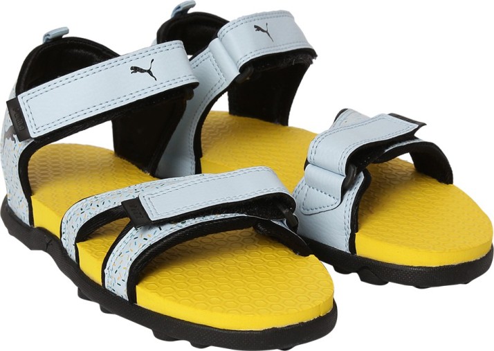 puma yellow sandals