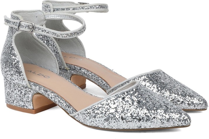 aldo silver sandal heels