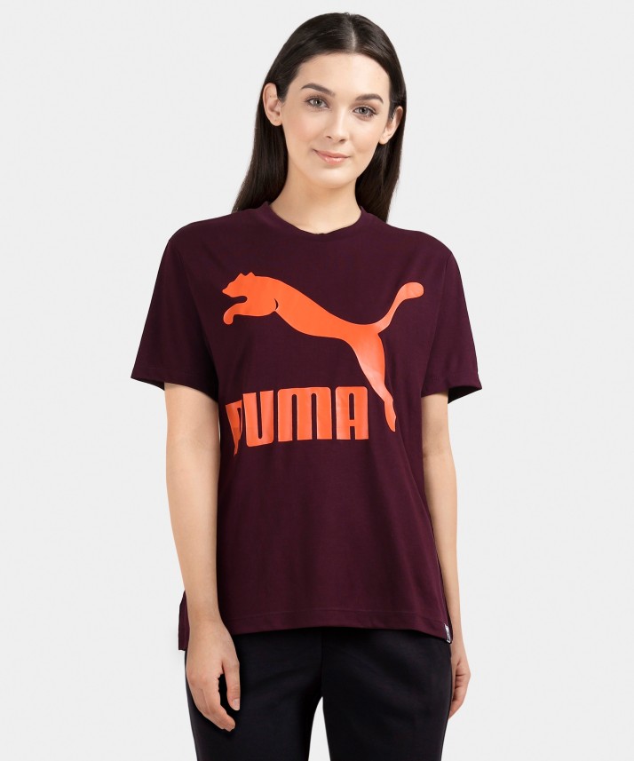 maroon puma shirt