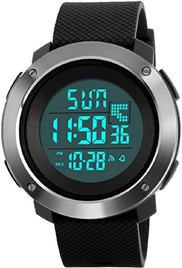 digital watch with day and date