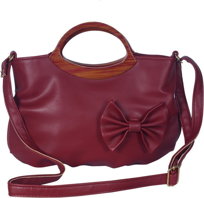 maroon color bag