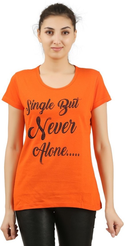 orange t shirt womens