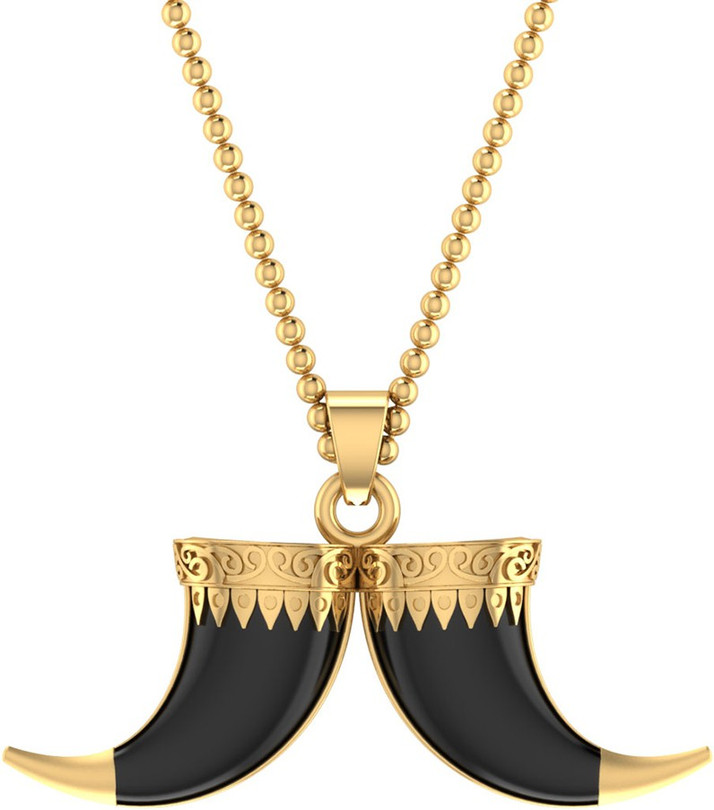 Voylla Horn Designer Pendant With Chain 