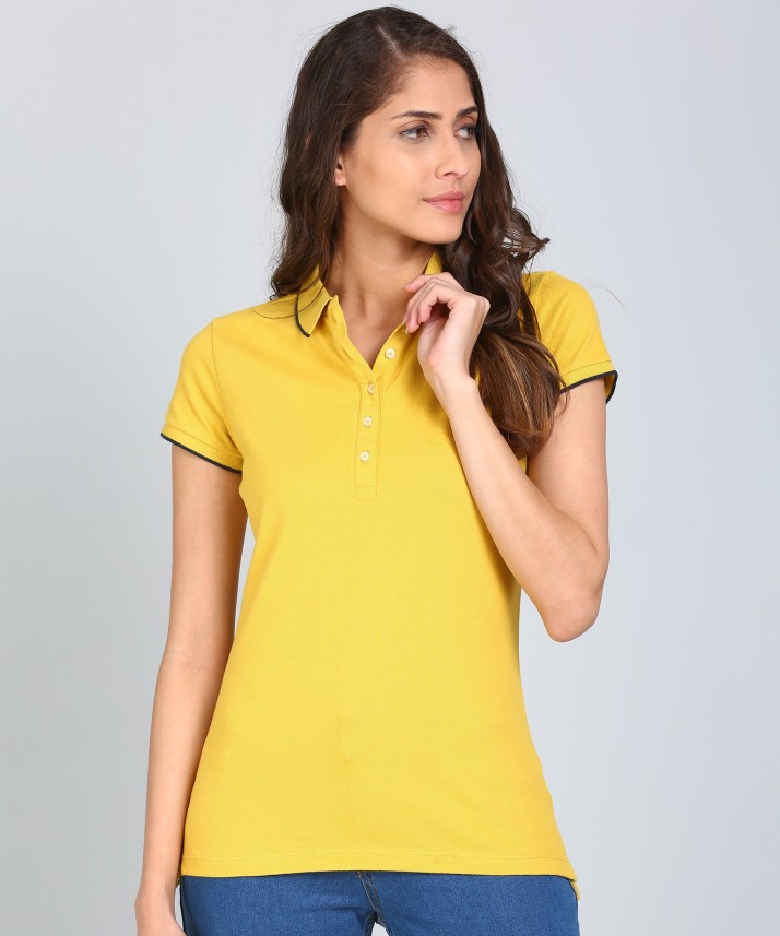 polo neck t shirts for womens india