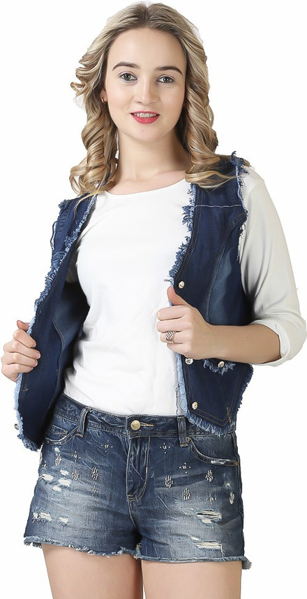 denim jacket for girl flipkart