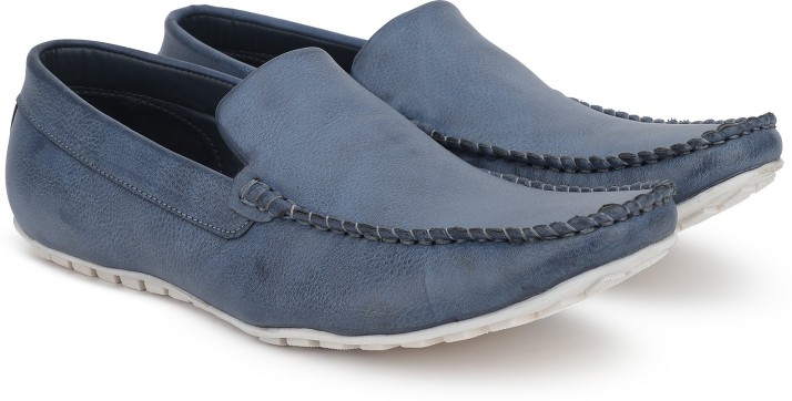 bata blue loafers
