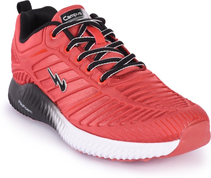 campus red running shoes